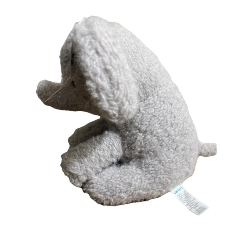 NWT Carters Gray Baby Elephant Plush Infant Newborn Companion Stuffed Animal Toy